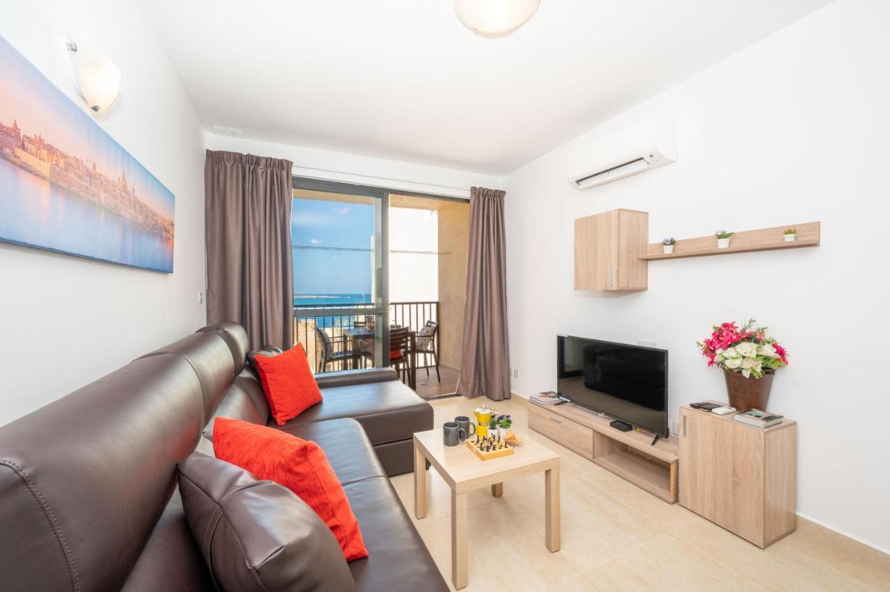 Sea Bliss Apartments With Terrace Just Off Seafront In St Paul'S Bay - By Getawaysmalta St. Paul's Bay Exterior photo